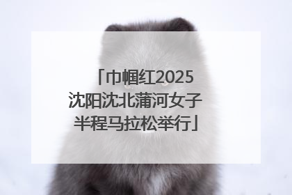 巾帼红2025沈阳沈北蒲河女子半程马拉松举行