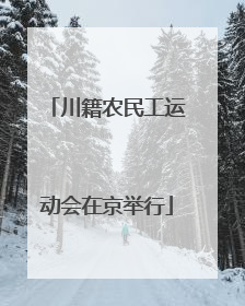 川籍农民工运动会在京举行