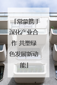 常蒙携手深化产业合作 共塑绿色发展新动能