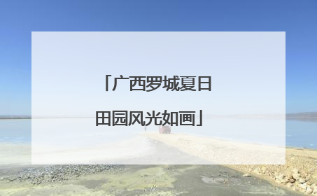 广西罗城夏日田园风光如画