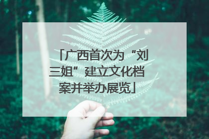 广西首次为“刘三姐”建立文化档案并举办展览