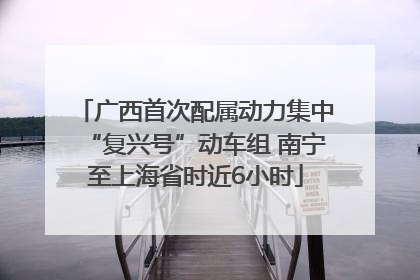 广西首次配属动力集中“复兴号”动车组 南宁至上海省时近6小时