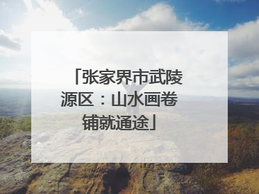 张家界市武陵源区：山水画卷铺就通途