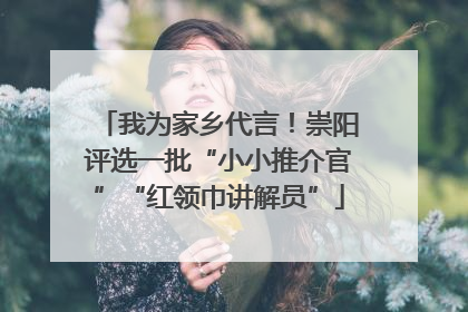 我为家乡代言！崇阳评选一批“小小推介官”“红领巾讲解员”
