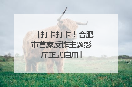 打卡打卡！合肥市首家反诈主题影厅正式启用