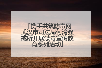 携手共筑防毒网 武汉市司法局何湾强戒所开展禁毒宣传教育系列活动