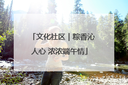 文化社区｜粽香沁人心 浓浓端午情