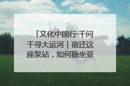 文化中国行·千问千寻大运河｜宿迁这座泵站，如何稳坐亚洲第一宝座？