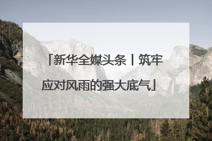 新华全媒头条丨筑牢应对风雨的强大底气