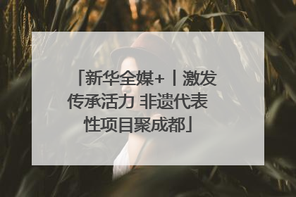 新华全媒+丨激发传承活力 非遗代表性项目聚成都