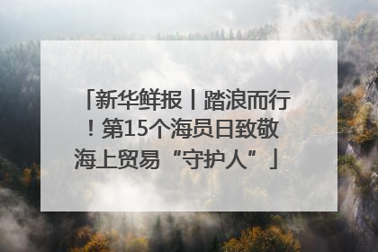 新华鲜报丨踏浪而行！第15个海员日致敬海上贸易“守护人”