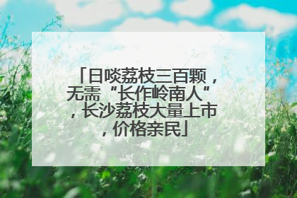 日啖荔枝三百颗，无需“长作岭南人”，长沙荔枝大量上市，价格亲民