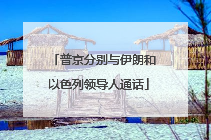 普京分别与伊朗和以色列领导人通话