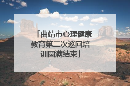 曲靖市心理健康教育第二次巡回培训圆满结束