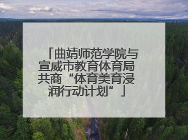 曲靖师范学院与宣威市教育体育局共商“体育美育浸润行动计划”
