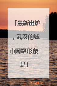 最新出炉，武汉的城市网络形象是