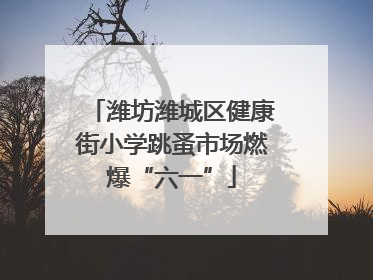 潍坊潍城区健康街小学跳蚤市场燃爆“六一”