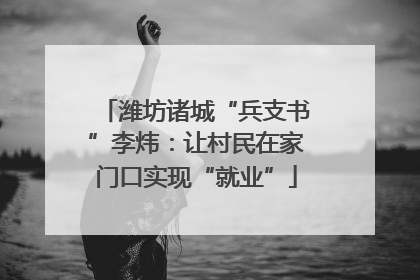 潍坊诸城“兵支书”李炜：让村民在家门口实现“就业”