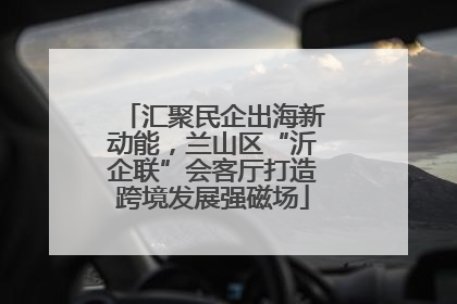 汇聚民企出海新动能，兰山区“沂企联”会客厅打造跨境发展强磁场