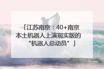 江苏南京：40+南京本土机器人上演现实版的“机器人总动员”