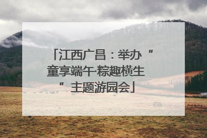 江西广昌：举办“童享端午·粽趣横生”主题游园会