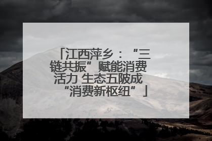 江西萍乡：“三链共振”赋能消费活力 生态五陂成“消费新枢纽”