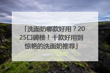 洗面奶哪款好用？2025口碑榜！十款好用到惊艳的洗面奶推荐