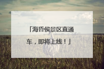 海昏侯景区直通车，即将上线！