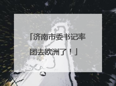济南市委书记率团去欧洲了！