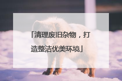 清理废旧杂物，打造整洁优美环境