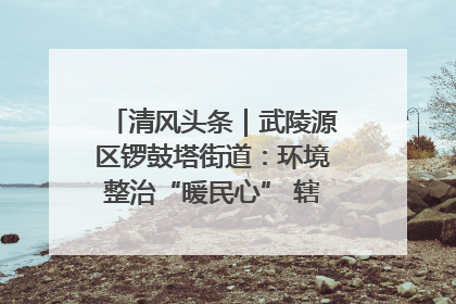 清风头条｜武陵源区锣鼓塔街道：环境整治“暖民心” 辖区面貌“靓”起来