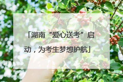 湖南“爱心送考”启动，为考生梦想护航