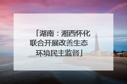 湖南：湘西怀化联合开展改善生态环境民主监督