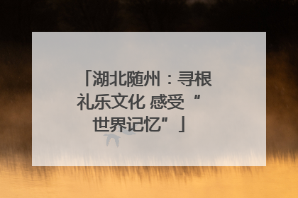 湖北随州：寻根礼乐文化 感受“世界记忆”