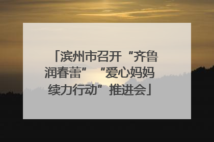滨州市召开“齐鲁润春蕾”“爱心妈妈续力行动”推进会
