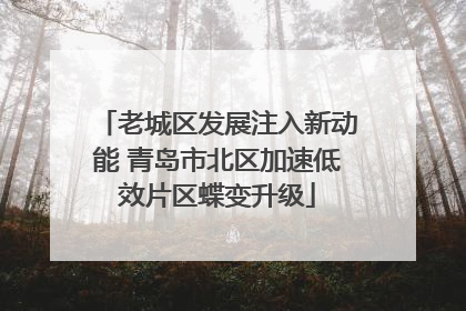 老城区发展注入新动能 青岛市北区加速低效片区蝶变升级
