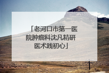 老河口市第一医院肿瘤科沈凡精研医术践初心
