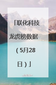 联化科技龙虎榜数据（5月28日）