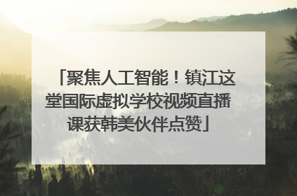 聚焦人工智能！镇江这堂国际虚拟学校视频直播课获韩美伙伴点赞