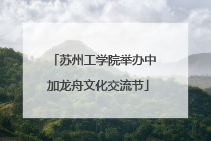 苏州工学院举办中加龙舟文化交流节