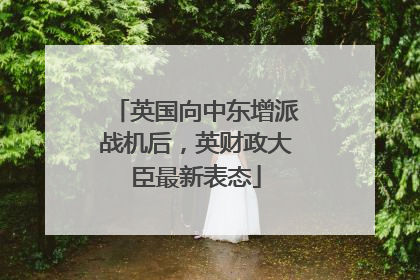 英国向中东增派战机后，英财政大臣最新表态