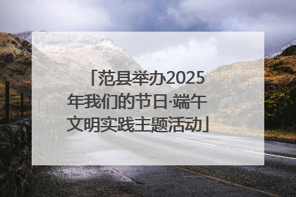 范县举办2025年我们的节日·端午文明实践主题活动