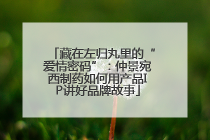 藏在左归丸里的“爱情密码”：仲景宛西制药如何用产品IP讲好品牌故事