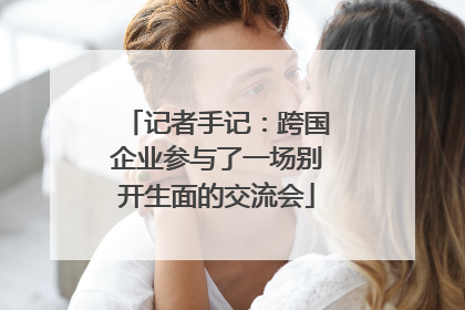 记者手记：跨国企业参与了一场别开生面的交流会