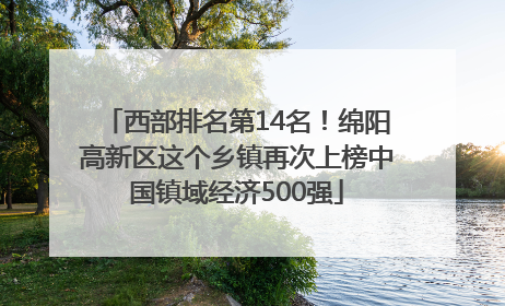 西部排名第14名！绵阳高新区这个乡镇再次上榜中国镇域经济500强