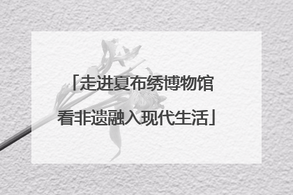 走进夏布绣博物馆 看非遗融入现代生活