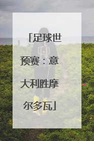足球世预赛：意大利胜摩尔多瓦