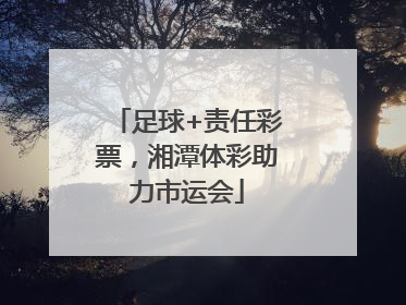 足球+责任彩票，湘潭体彩助力市运会