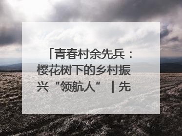 青春村余先兵：樱花树下的乡村振兴“领航人”｜先锋引领⑪