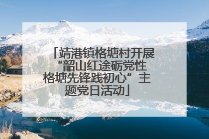 靖港镇格塘村开展“韶山红途砺党性 格塘先锋践初心”主题党日活动
